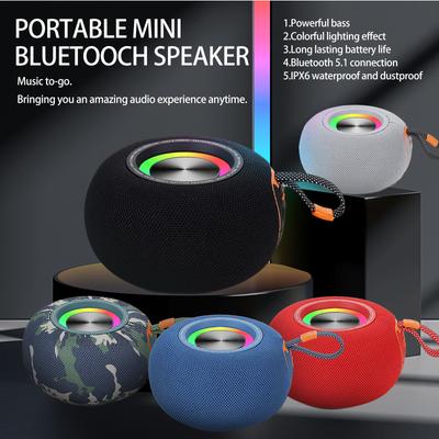 Круглый Bluetooth аудио наружный портативный динамик мини бытовая карта портативный сабвуфер