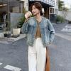 Женская джинсовая куртка в корейском стиле, модное повседневное пальто DJ6819, весна 2025