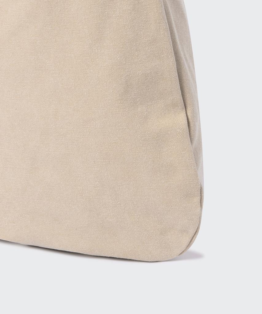 Musinsa Standard Washed Canvas Drippin Shoulder Bag [Light Beige]