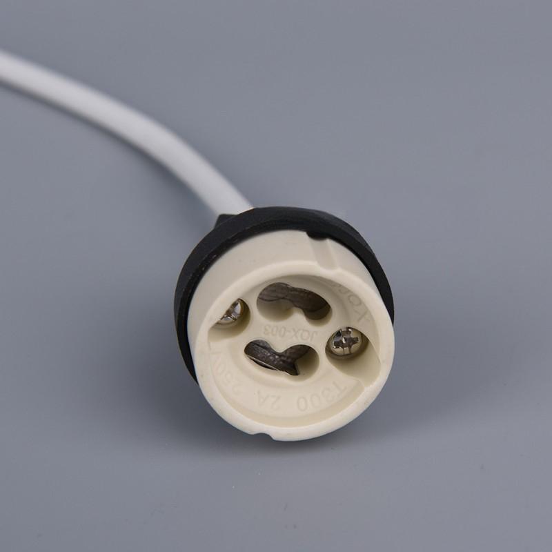 5/10/20/50pcs 15cm Cord Length Lamp Holder GU10 Ceramic LED/Halogen Lamp Holder Lighting Home Commercial Lighting Bulb Holder