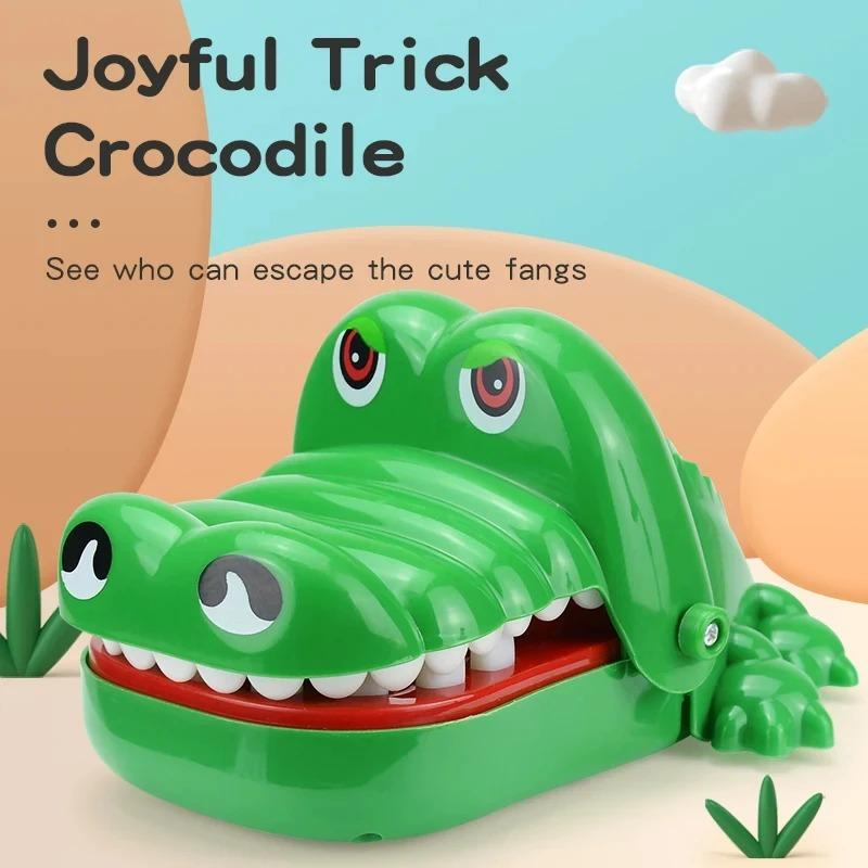 Нетоксичная детская игрушка-розыгрыш, имитация крокодила, кусающая палец, смешная классическая игра, вечеринка, смешная игрушка, игрушка-антистресс для детей, рождественские подарки