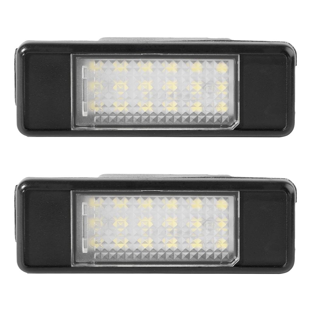 For Peugeot 207 307 308 3008 407 508 For Citroen C3 C4 C5 White LED Rear Registration Number License Plate Lights Lamp Assembly
