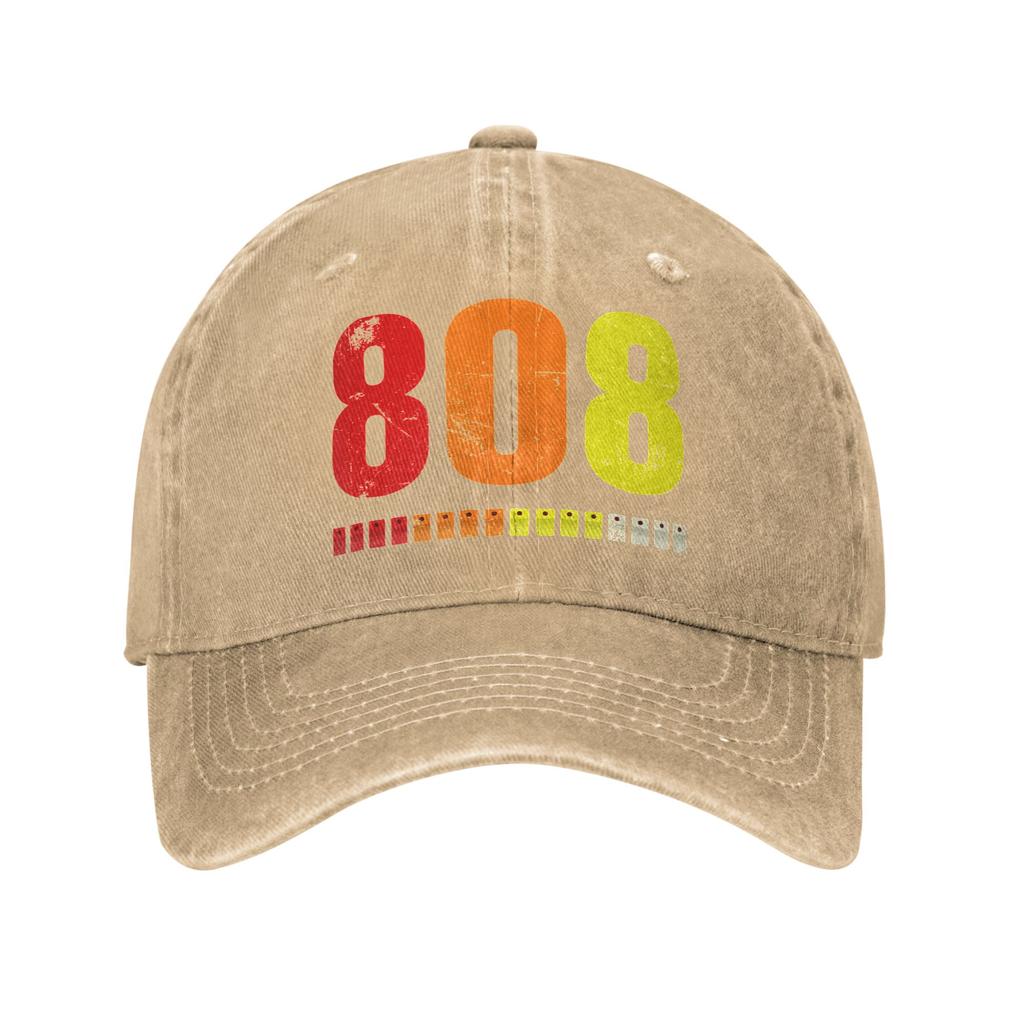 Classic Music Electronic Drum Machine Unstructured Baseball Cap Distressed Washed s Sun Cap Unisex Outdoor Adjustable Hats
