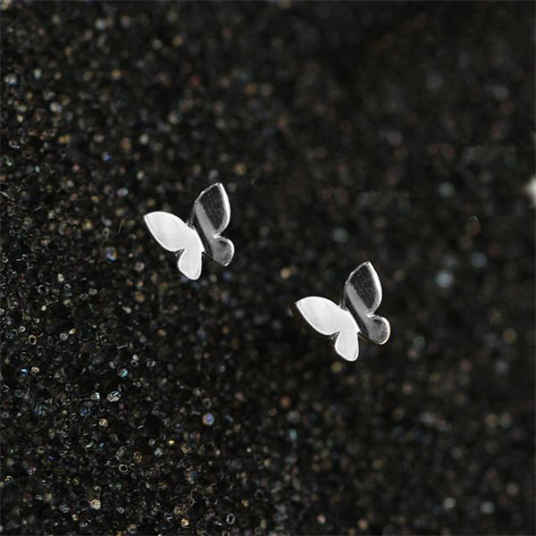 1 пара крошечных сережек, милые серьги-гвоздики в форме бабочки, модные женские очаровательные ювелирные изделия, подарки для нее
