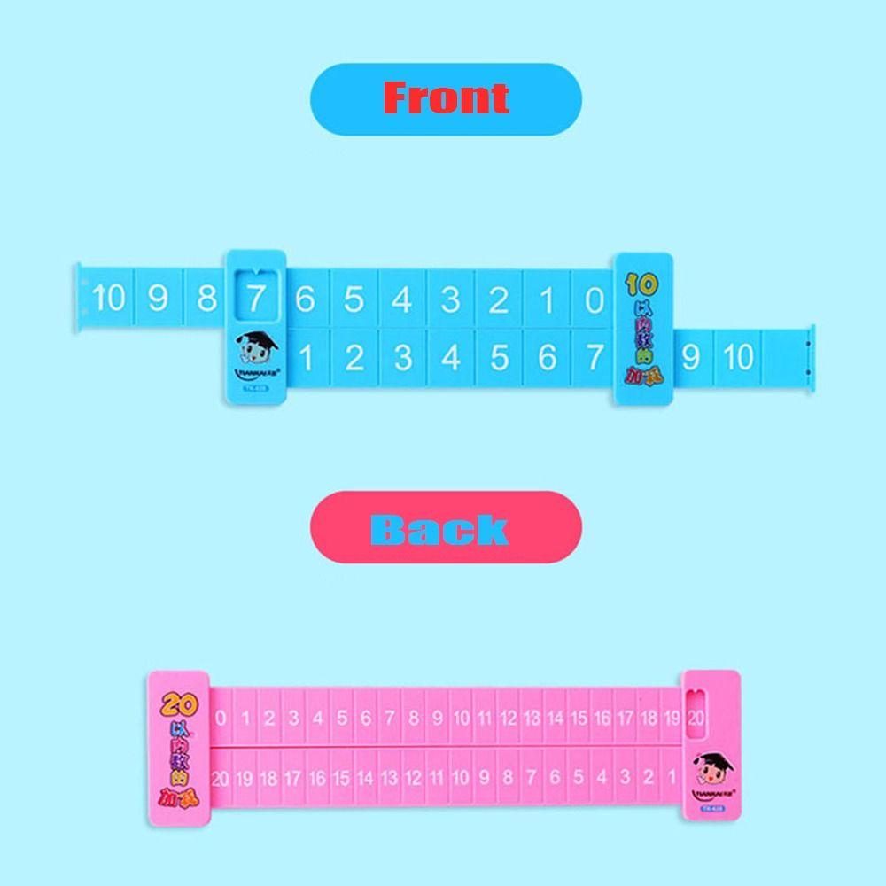 Pink/Blue Math Decomposition Ruler Plastic Addition Ruler Subtraction Ruler  School Supplies