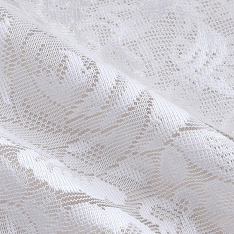 Полиэстеровая Кружевная Штора Элегантное Кружевное Плетение с Кисточками Дизайн Штор для Любого Пространства Декор Короткая Штора