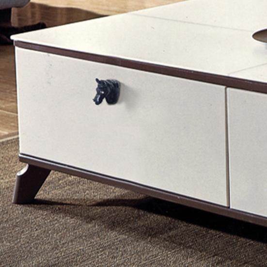 Ручка для шкафа, креативная высокопрочная цинковая голова лошади, мебельная ручка ящика