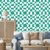 Casual Checkerboard Wallpaper for Living Room and Bedroom 50x1000