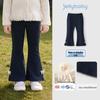 JELLYBABY Girls' French Style Bowknot Flare Leg Pants