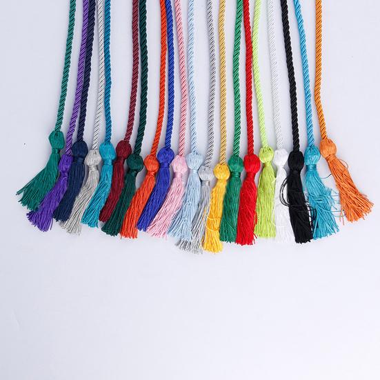 Веревка для выпускного с кисточкой, шнур из прочного материала, одинарная веревка, завязанный шнур для чести, аксессуары для выпускных на память