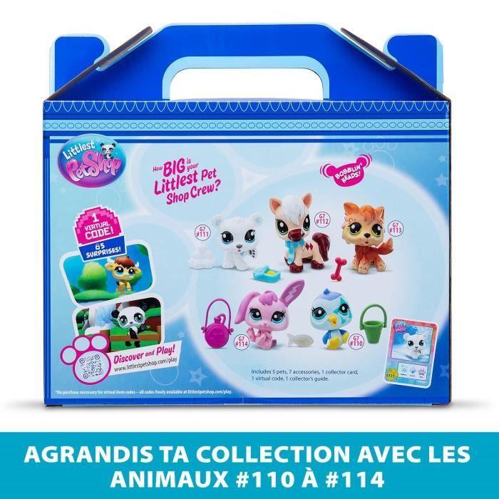 Pack de 5 Pets - BANDAI - Littlest Pet Shop Montagne - Animaux à collectionner