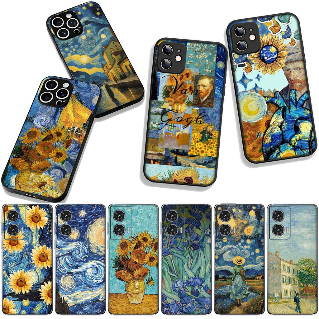 Starry Night Van Gogh Sky Art Cover for Samsung Galaxy A36 A17 A26 A07 A35 A54 A53 A13 A33 A34 S8 S9 S20 S21 FE S10 Plus Case