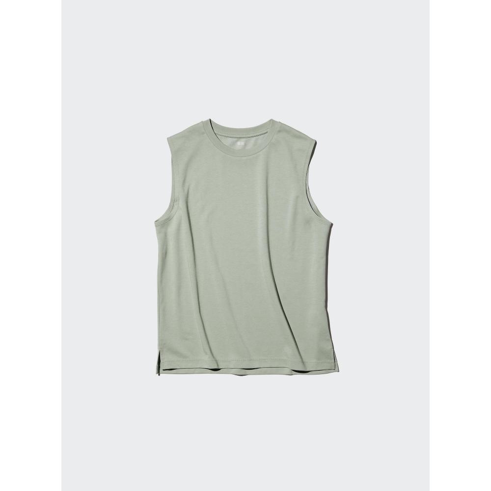 Uniqlo Японская хлопковая майка Air Rhythm без рукавов