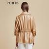 Ports Женский короткий тренч цвета хаки-коричневый