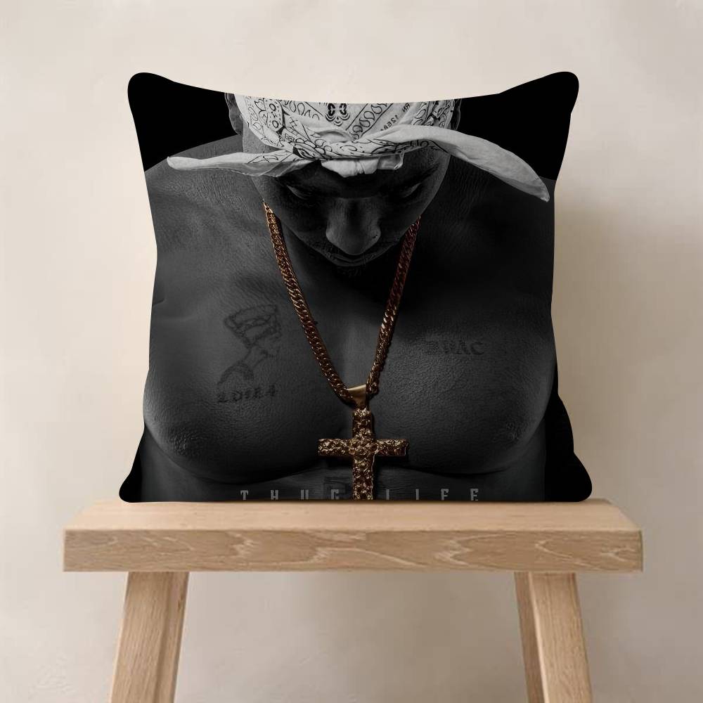 PC Tupac SShakur Pillow Cover Sofa Cushion Cover Home Room Decoration Children Gift