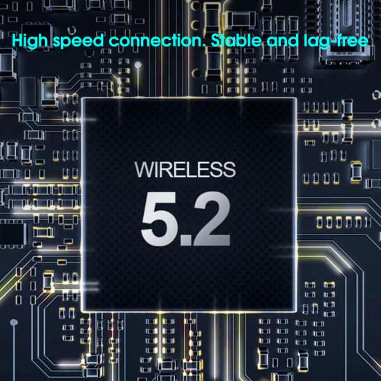 Беспроводные наушники Mega Bass Интеллектуальное шумоподавление IPX5 Водонепроницаемые Bluetooth-совместимые 5.2 Нашейный стерео спортивный вкладыш для занятий спортом