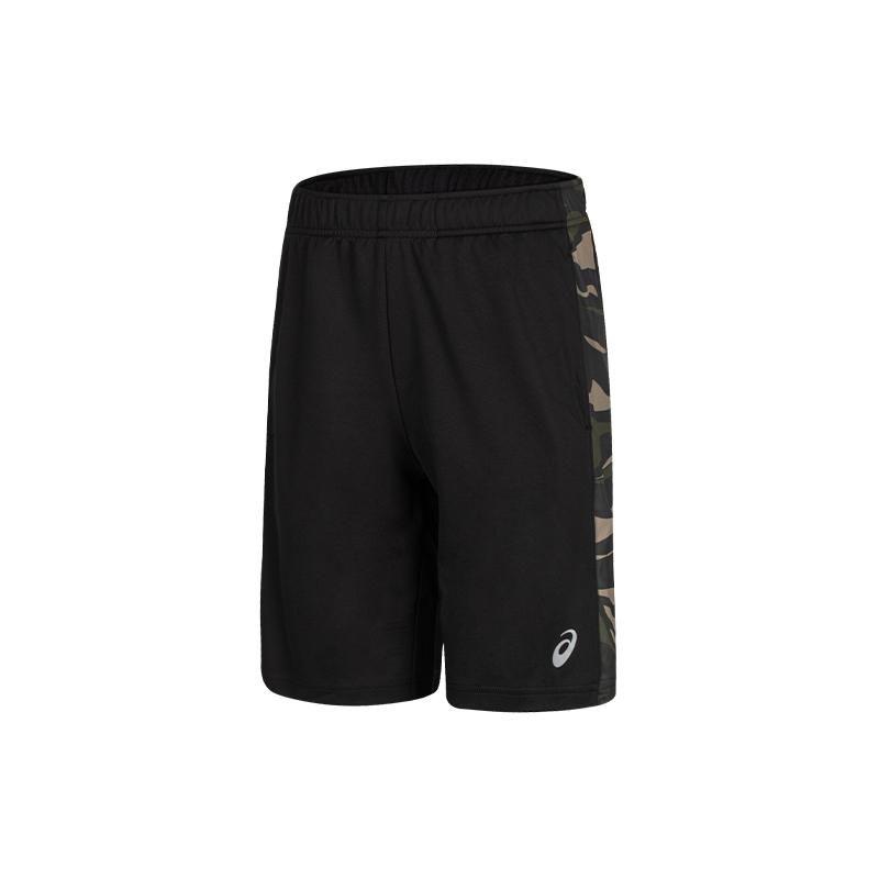 Asics Трикотажные спортивные шорты с логотипом, мужские шорты, черные 2031C949-001