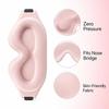 Memory Foam 3D Deep Sleep Mask Zero Pressure Eye Shade Blindfold  Travel Yoga Naps