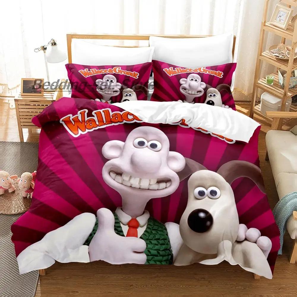 Kawaii Gromit Bedding Collection Single Twin Full Queen King Size Bed Collection Aldult Kid Bedroom Duvetcover Collections Print Anime With Bed Lin