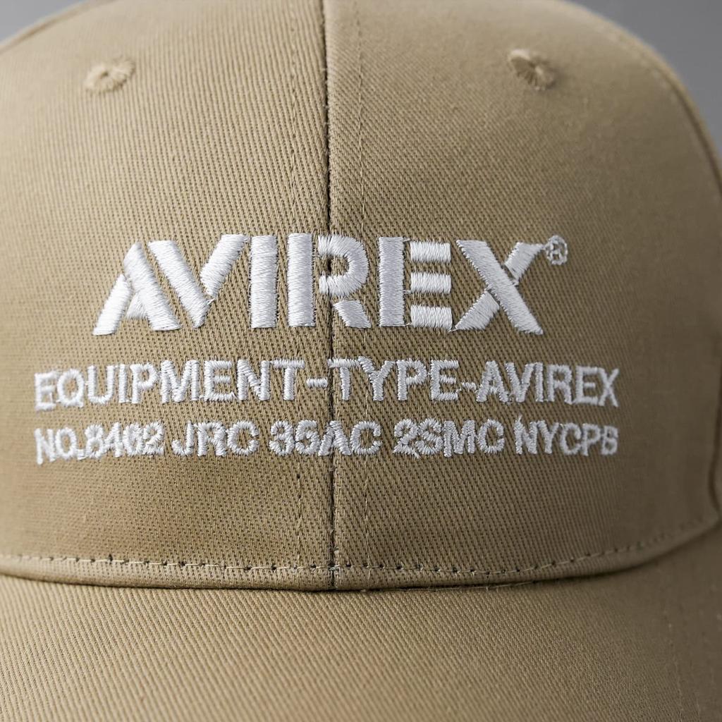НУМЕРАЦИЯ Военная 6-панельная кепка Бейсболка Шляпа Хлопковая кепка Поло Кепка Низкая кепка Полная кепка Бесплатно [Avirex] Мужская (JP, Алфавит, Размер, Бежевый)