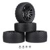 Available: 86x34/41mm Glued Off-Road Model Car Tires with Nuts, Front & Rear, 1/10 Scale