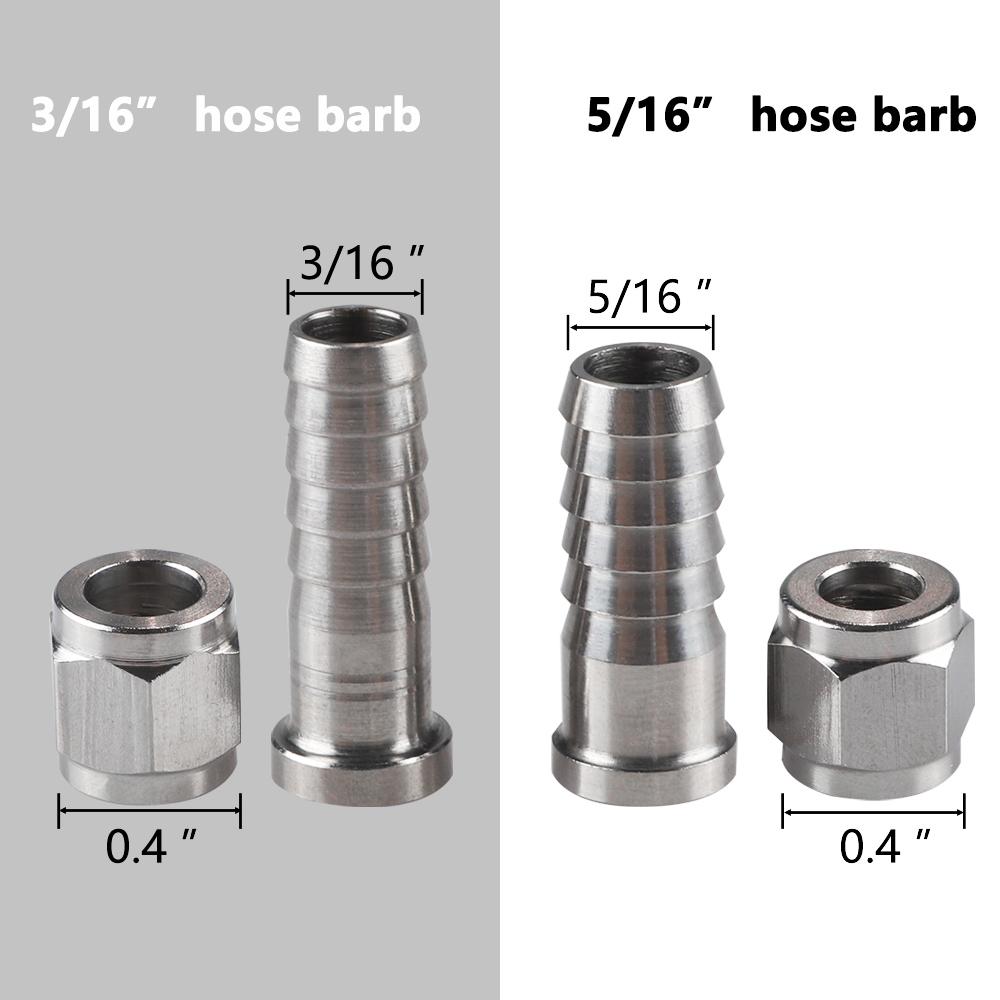 Коннекторы для кег Corny, быстросъемные коннекторы Ball Lock 1/4" MFL с бобышкой, газ/жидкость, для домашнего пивоварения