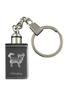 Chihuahua Long-haired - Crystal Key Ring with Dog Photo, Illuminated Key Ring, Unique Gift by Brand