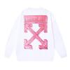 1236 Off-White 2026 Autumn and Winter New OW Three-dimensional Square Arrow Pattern Men's and Women's Round Neck Hoodie
