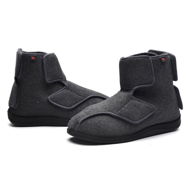 Мужская обувь для диабетиков. Обувь для стариков. Толстый и пухлый стиль. Регулируемая свободная обувь с высоким берцем. Теплая зимняя обувь. Повседневная прогулочная обувь. Медицинская обувь.