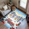 Soccer Fun Blue Brown Customize Your Name Floor Mat Design for Foyer Decorate room Game Room Living Rooms Anti-slip Rug Anime Office Decor