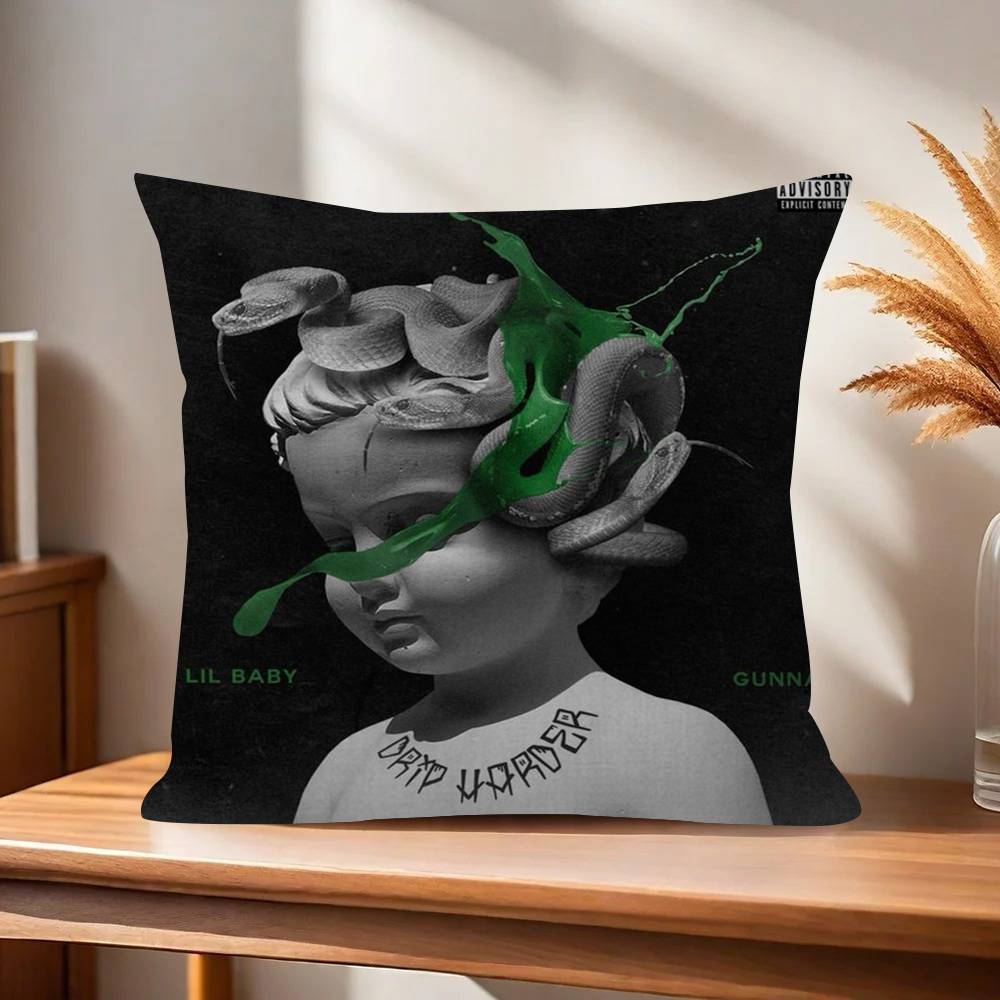 Singer Gunna Hot Album Pillowcase toon Gift Cushion Cover Bedroom Home Sofa Chair Seat Decor pillow case