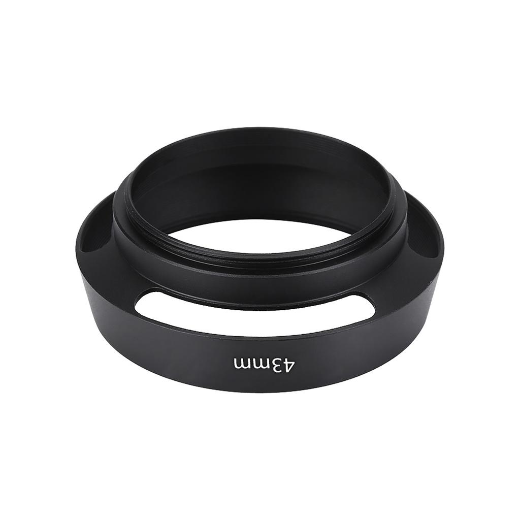 43 мм черная металлическая бленда объектива с пластиковой крышкой объектива для аксессуаров Leica Photography