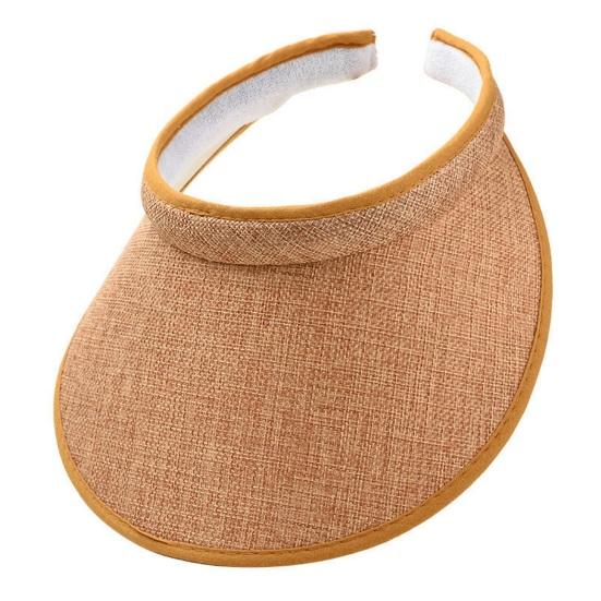 Унисекс Шляпа от солнца Регулируемая резинка Пустой верх с широкими полями Защита от солнца Анти-УФ Легкий Сплошной цвет Противоскользящий Дышащий Женщины Мужчины