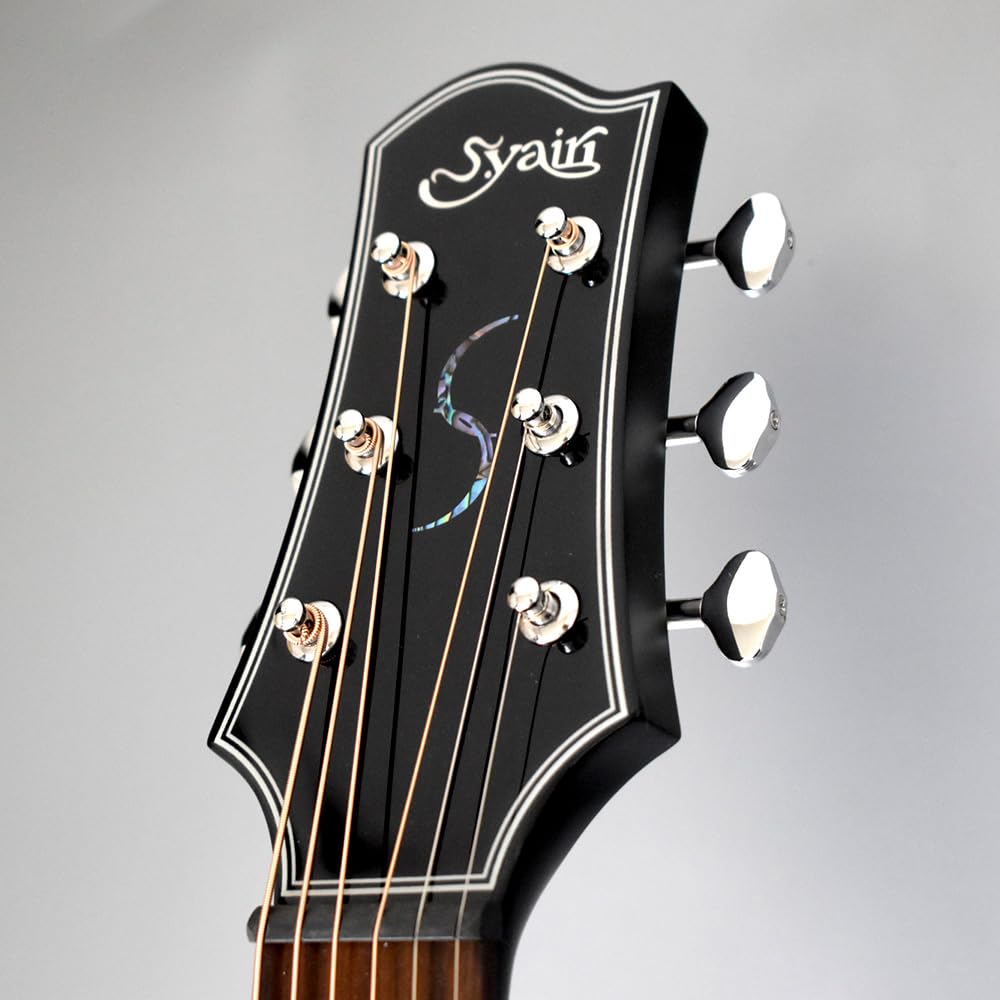 EB Acoustic Guitar Ebony Black Parlor Advanced Series S Yairi S.Yairi YAP-1000 (Ebony Black)