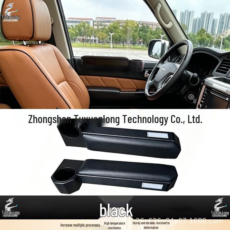 Nissan Patrol Y61 Driver Armrest Cup Holder Tray and Elbow Rest Accessory