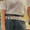 Belt Double Row Hole Star Waist Belt Pentagram Rivet Waist Belt PU Leather Waistbands  Female/Girls