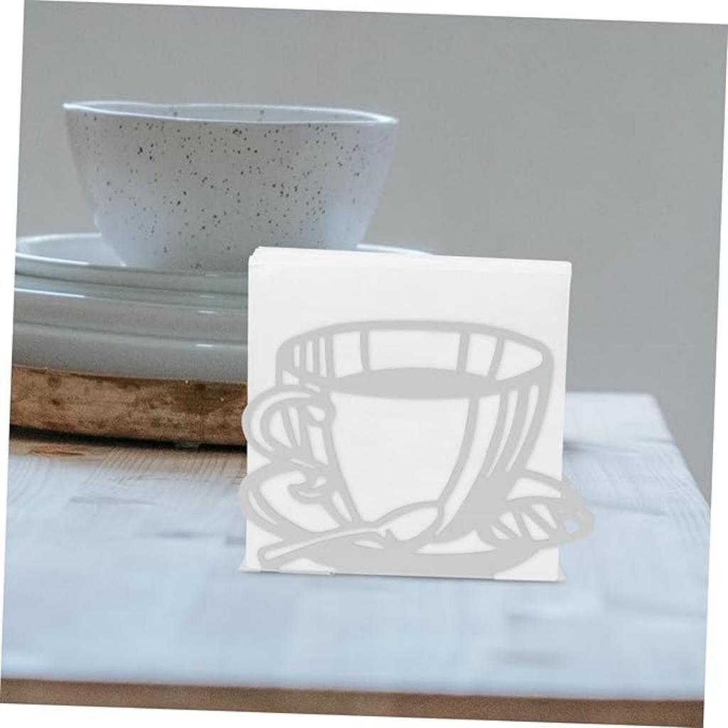 Подставка для бумажных салфеток для кухонных столов и столешниц | Черная оцинкованная подставка для салфеток | Декор для кофейни и ресторана