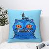 Derpy Tiger Cat Pillow Case Huntrix Kpop Demon Hunters Cushion Cover Zippered Decor Throw Pillow Case Cover For Car 18"X18"