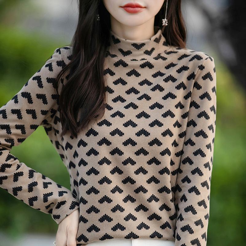 DAFIFY Женские модные повседневные осенне-зимние свитера с длинным рукавом и полуводолазкой