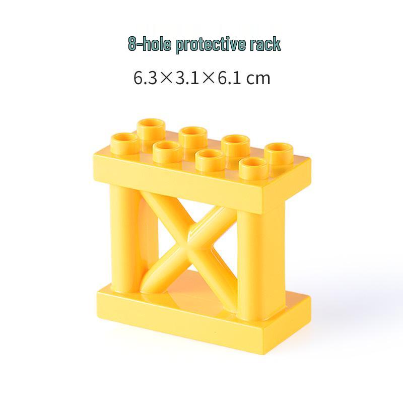Крупные кубики, совместимые с LEGO Duplo: Кухня, Ванная комната, Мебель и Игровые аксессуары для еды для детских конструкторов