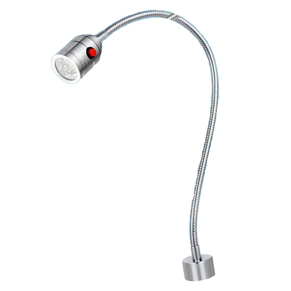 Gooseneck LED Work Light 5W 24V Tube Length 500mm Magnetic Base Tool Lamp for Work Bench Repairing