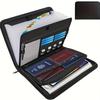 Fireproof 13-Layer Expanding Document Bag, Large Capacity Multi-Bellows Handheld Folder