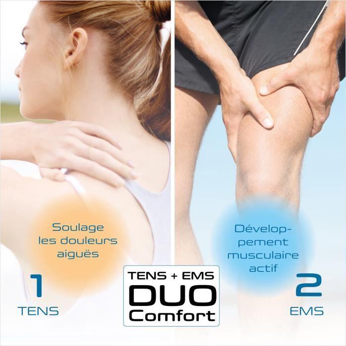 Prorelax TENS/EMS Duo Comfort | Appareil d'électrostimulation | 2 thérapies avec un seul appareil
