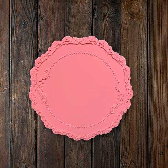 Подстаканник винтажный тисненый цветочный узор дизайн силиконовый многоцелевой коврик для посуды для защиты домашнего декора