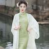 Women's Chinese Cheongsam Lace Tassel Cardigan Shawl - Spring/Summer Thin Style
