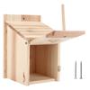 Innovative Wooden Birdhouse Natural and Safe DIY Outdoor Wooden Birdhouse Breeding Box