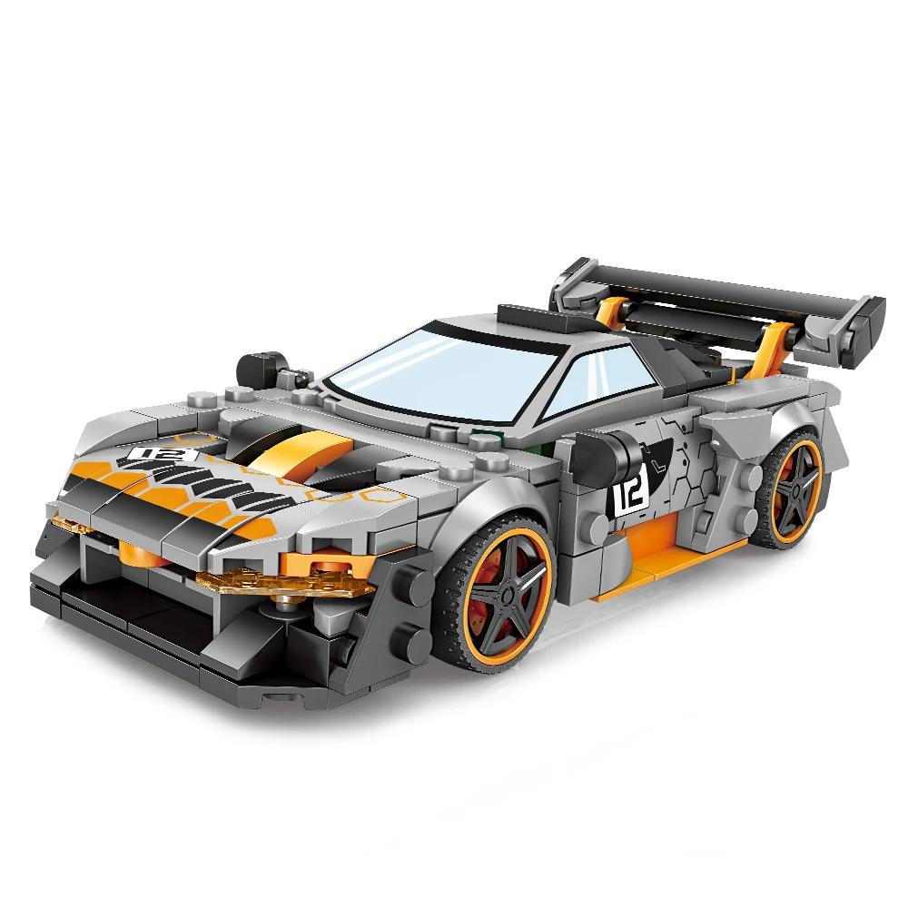 Model Car Kits,Speed Champion Car Senna Building Sets with Display Case, Cool Simulation Cockpit Car Building Blocks, Race Car