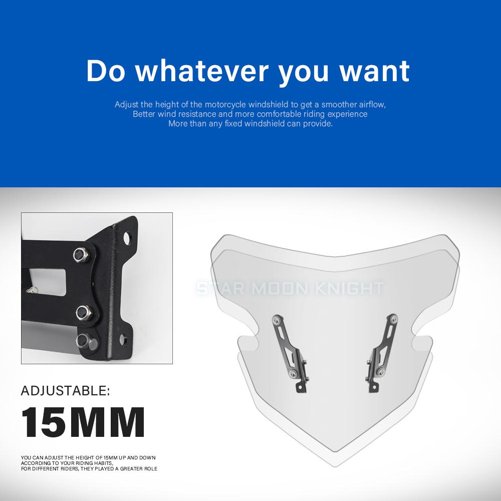 Аксессуары для мотоциклов, регулятор кронштейна для лобового стекла, спортивные стойки для экрана, комплекты кронштейнов для Yamaha MT-09 MT09 MT 09 2017