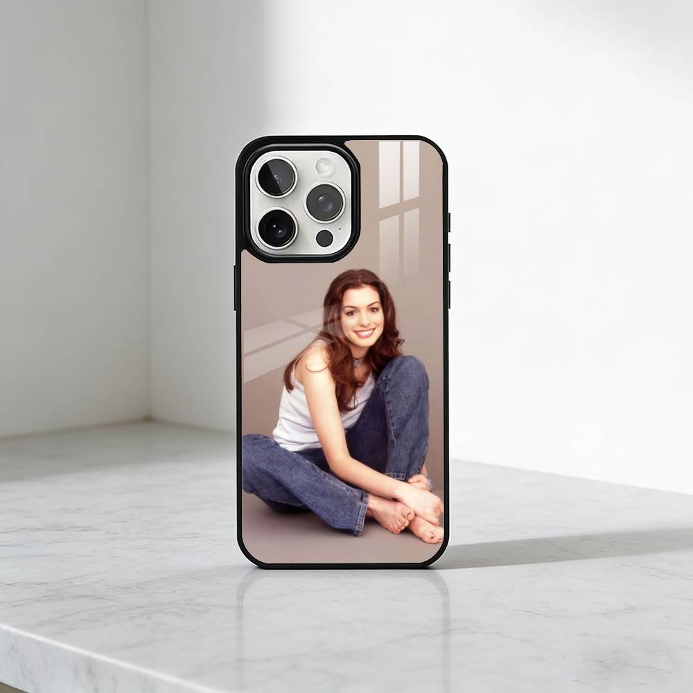 Классический Чехол для Телефона Bee Beauty A-Anne H-HathawayS Для iPhone17,16,15,14,13 Plus,Pro Max Магнитный Для Magsafe Беспроводной Зарядки