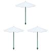 Small Outdoor Parasol 10 Inch Diam Plant Umbrella, UV Protection Shade, Mini Provides Shade Fiberglass Garden Umbrella to ?Defend Plants from